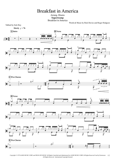 Breakfast In America (arr. Sick Boy)