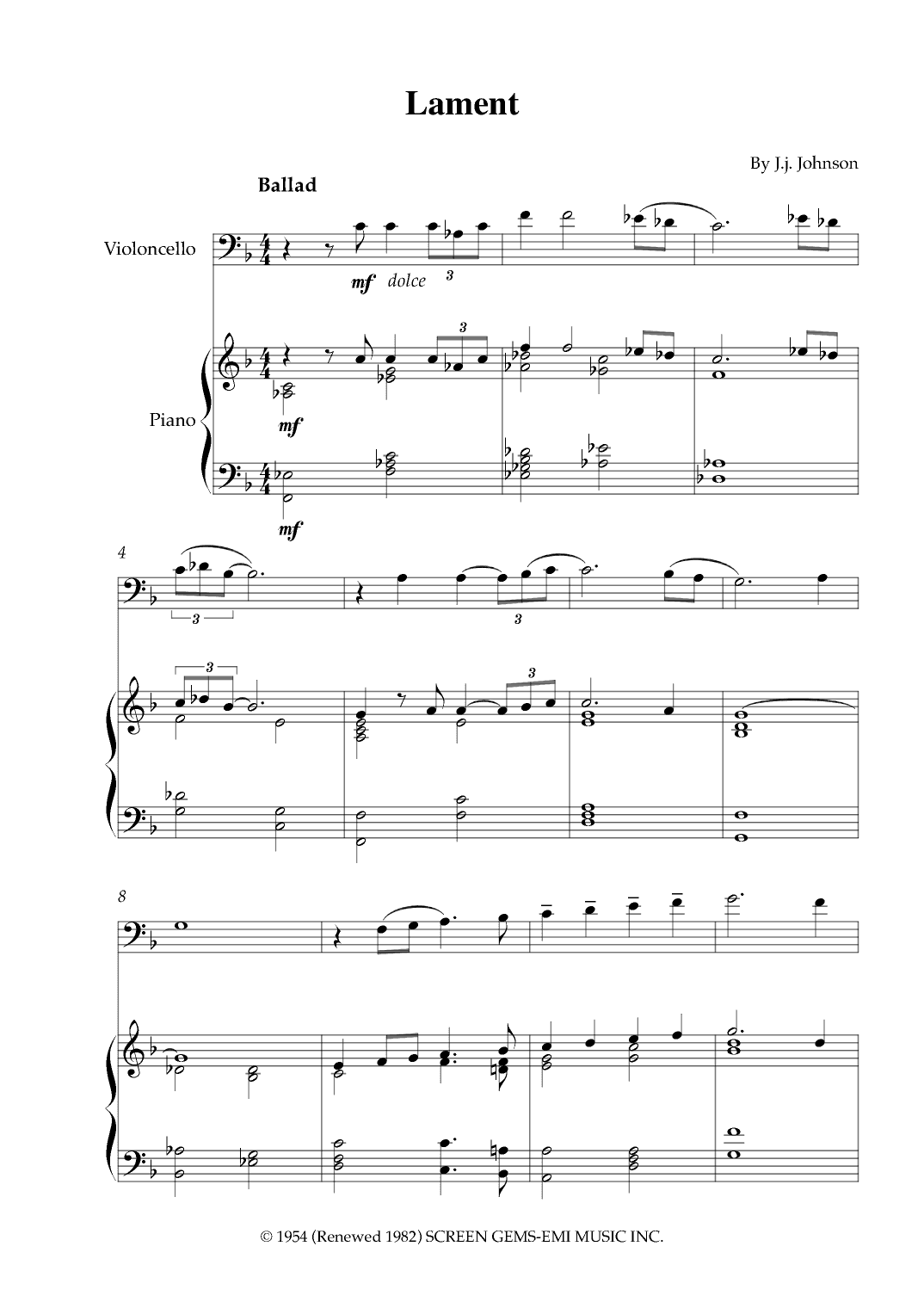 Lament (arr. Karen Gueiros)