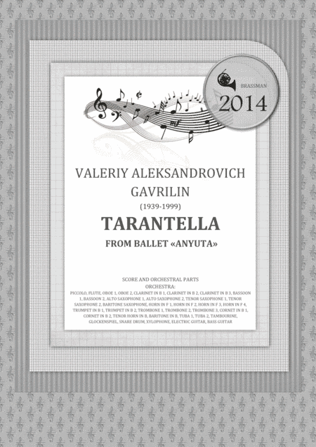 Tarantella from ballet Anyuta (arr. Arranged by Igor Zugrov)