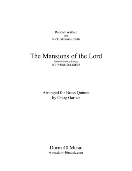 The Mansions Of The Lord (arr. Craig Garner)