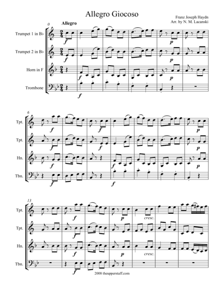 Allegro giocoso (arr. Nick Lacanski)
