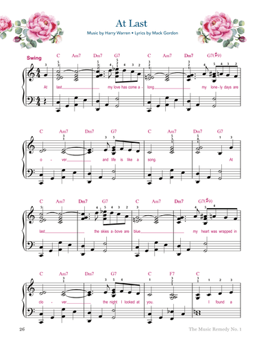 At Last (arr. Gaili Schoen for TheMusicRemedy.com)