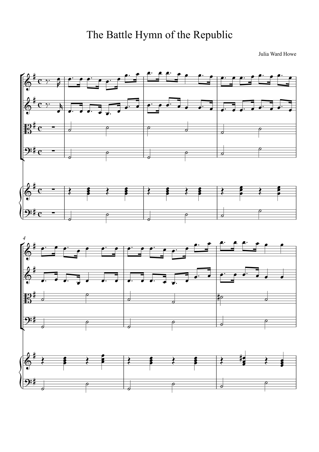 The Battle Hymn of the Republic (arr. Alex Nunes Rodrigues)