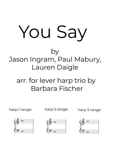 You Say (arr. Barbara Fischer)