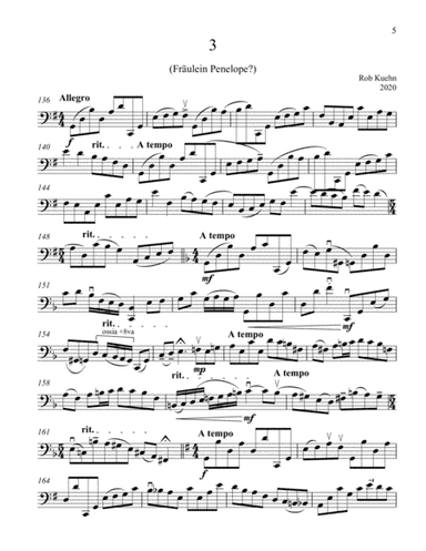 Suite for Solo Cello 3. Fraulein Penelope?
