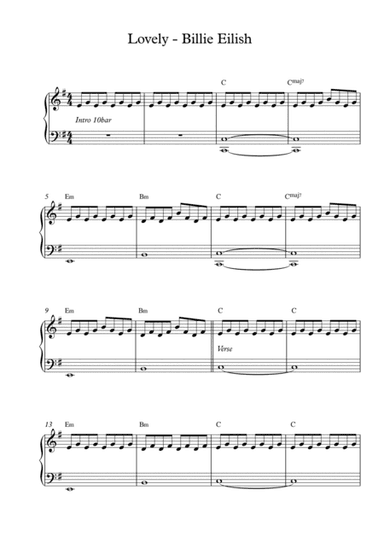 Lovely (arr. Pineapplechord)