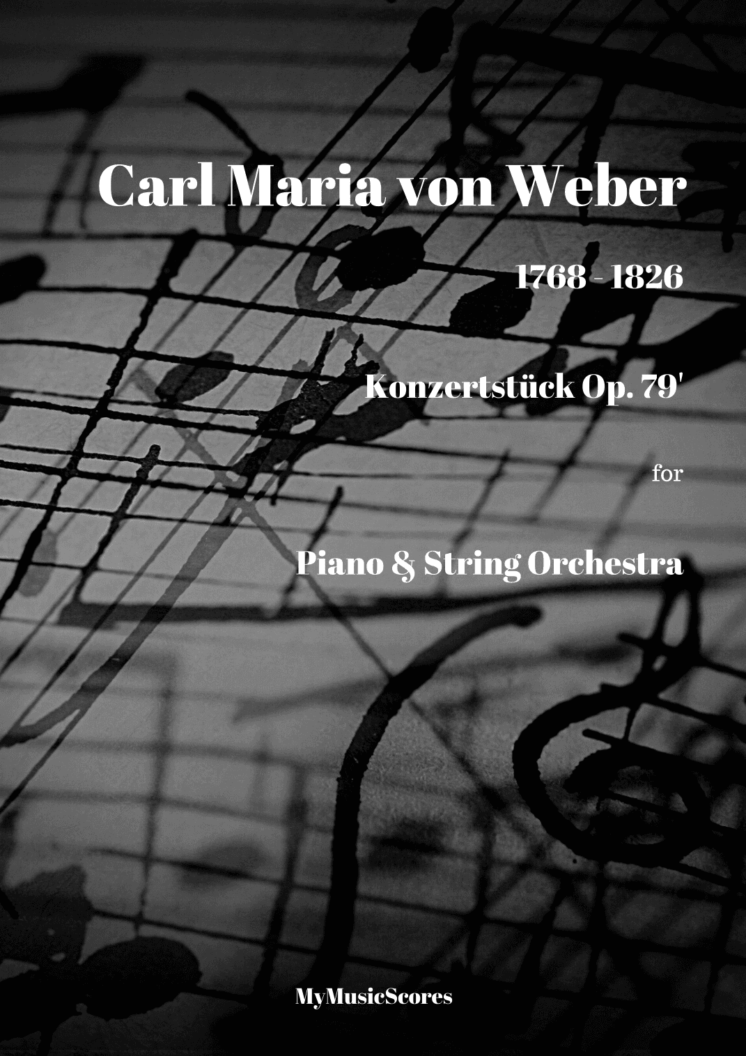 Weber Konzertstück Op 79 for Piano and String Orchestra (arr. Paul Wood)