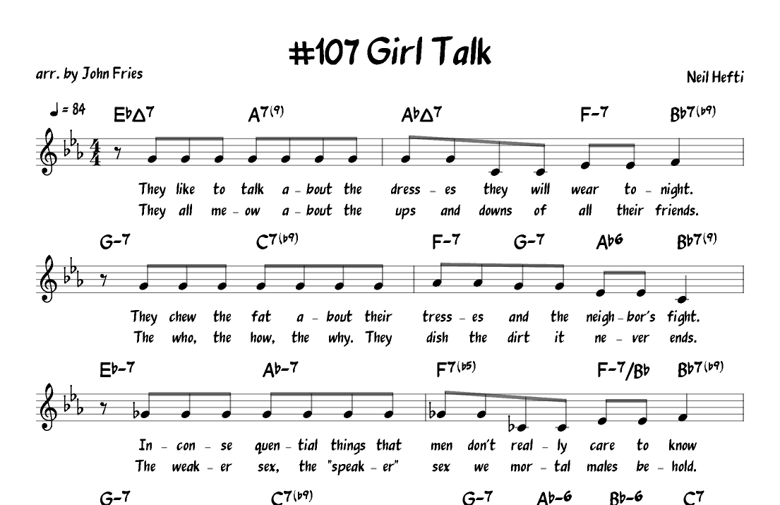 Girl Talk (arr. John Fries)