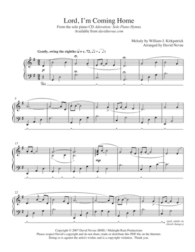 Lord, I'm Coming Home (arr. David Nevue)