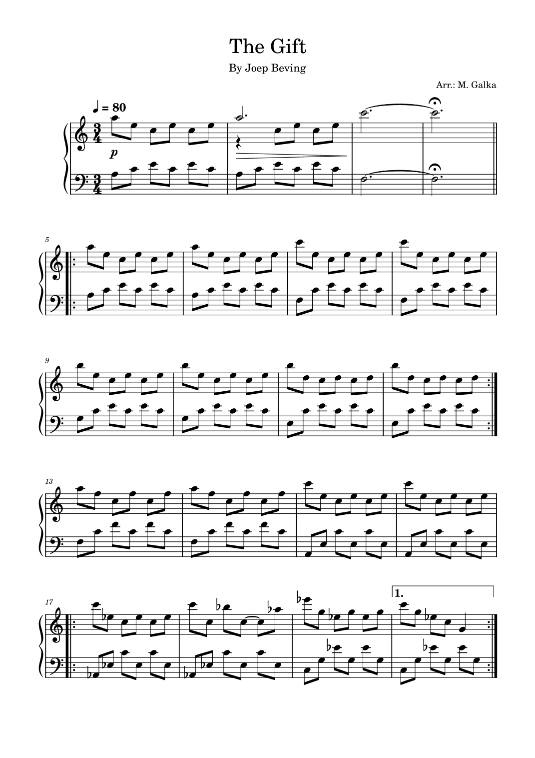 The Gift (arr. M. Galka)