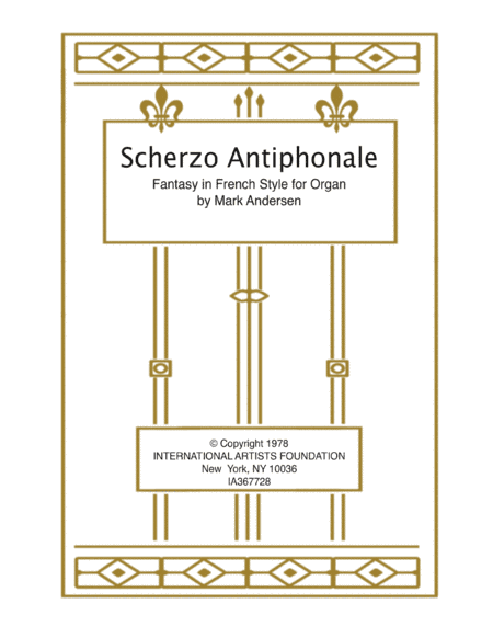 Scherzo Antiphonale for organ in French style