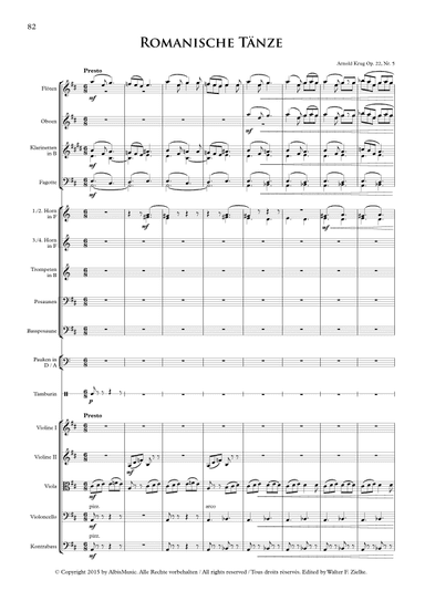 Romanischer Tanz No. 5, op.22 - Score Only