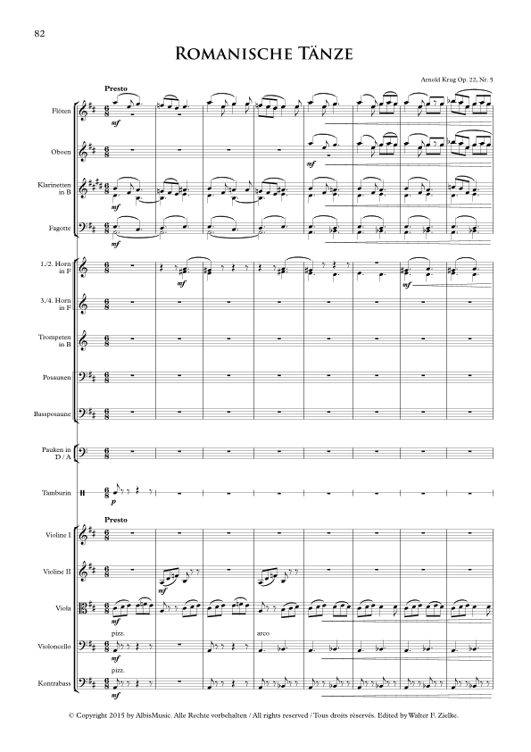 Romanischer Tanz No. 5, op.22 - Score Only