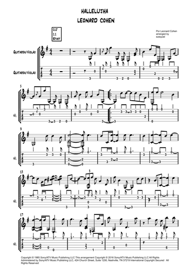 Hallelujah (arr. by Ezequiel zeferino edição)
