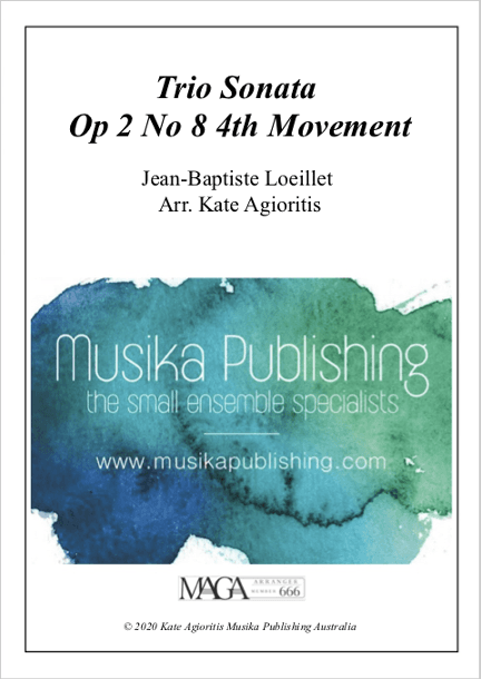 Trio Sonata Op. 2 No. 8 4th Movement - for Flute Choir (arr. K. Agioritis)