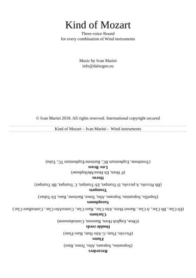 Kind of Mozart - Every combination of Winds