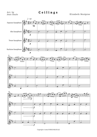 Ceilings (arr. Jean Szulc)