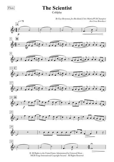 The Scientist (arr. ACT Bortolucci)