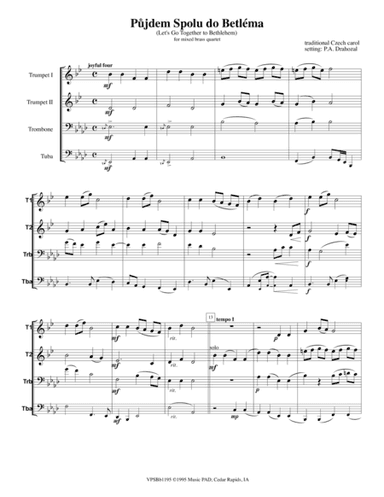 Pujdem Spolu do Betléma (Let's Go Together to Bethlehem) - Traditional Czech Christmas Carol (for