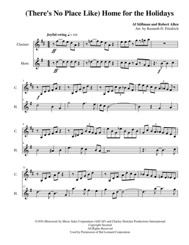 (There's No Place Like) Home For The Holidays (arr. Kenneth D. Friedrich)