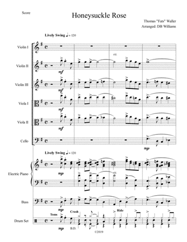 Honeysuckle Rose (arr. DB Williams)