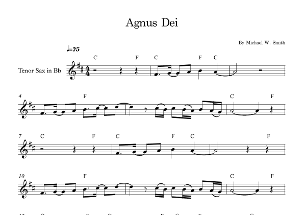 Agnus Dei (arr. E.P)