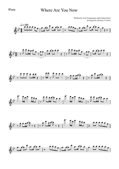 Where Are You Now (arr. Zachary Corbett)