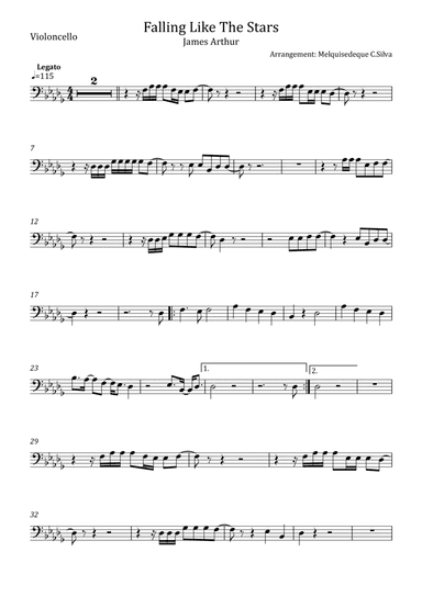 Falling Like The Stars (arr. Melquisedeque C.Silva)