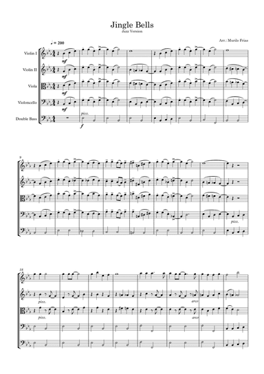 Jingle Bells - String Orchestra (Jazz Version) (arr. Murilo Frias)
