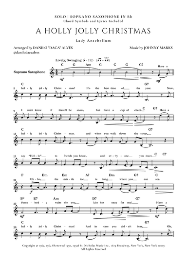A Holly Jolly Christmas (arr. Danilo “Daca” Alves)