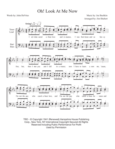 Oh! Look At Me Now (arr. Jim Shubert)