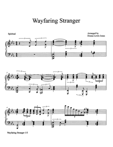 Wayfaring Stranger (arr. Donna Lewis Jones)