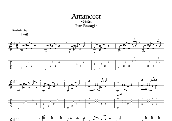 Amanecer (Vidalita) (arr. Leonardo Ramos)