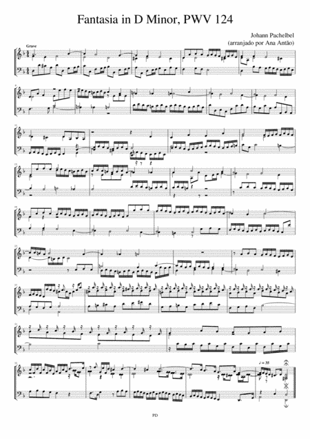 Fantasia in D Minor (arr. Ana Antão)