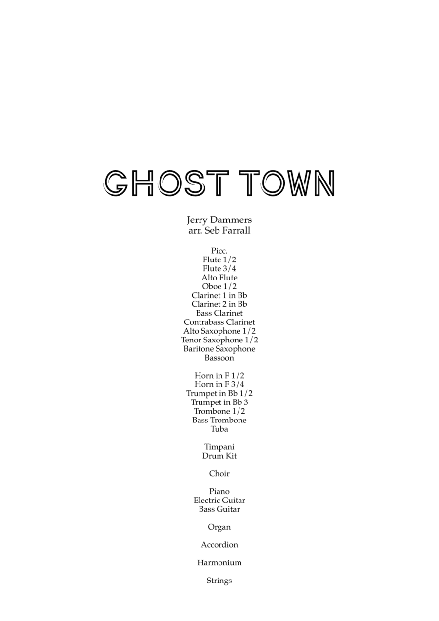 Ghost Town (arr. Sebastian Farrall)