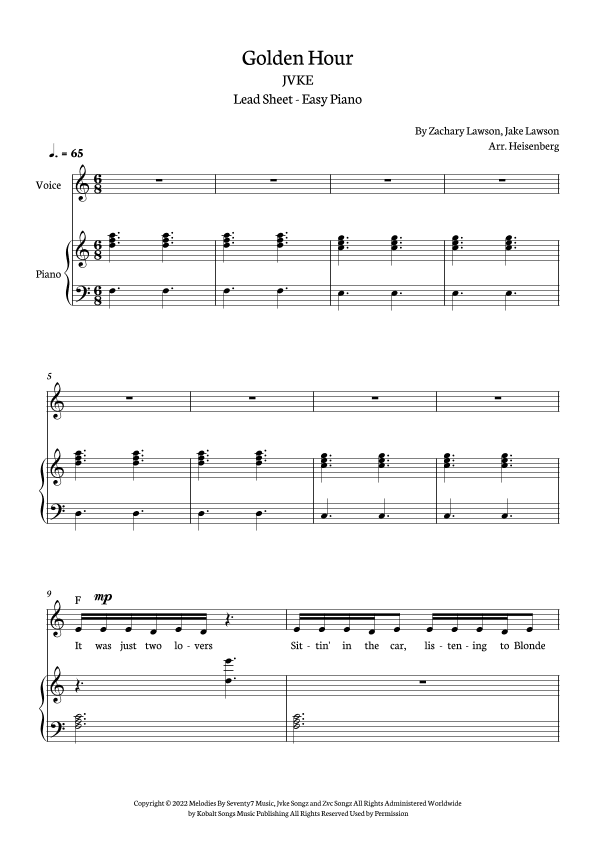 Golden Hour (arr. Heisenberg)