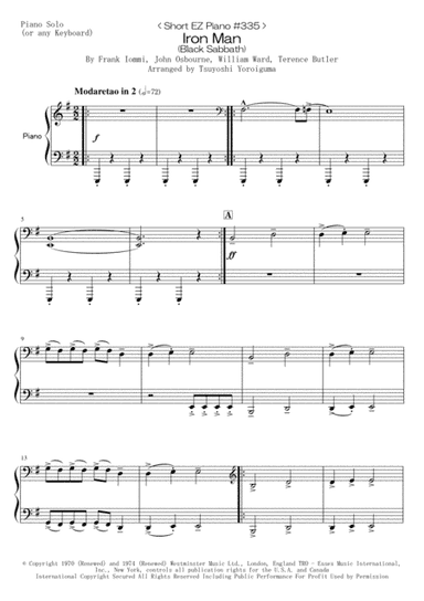 Iron Man (arr. Tsuyoshi Yoroiguma)
