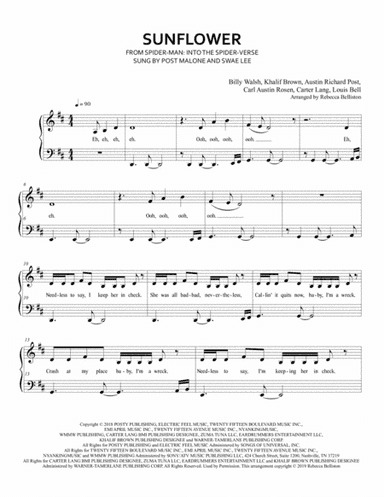 Sunflower (arr. Rebecca Belliston)