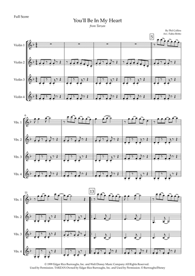 You'll Be In My Heart (arr. Fabio Britto)