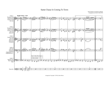 Santa Claus Is Comin' To Town (arr. Dean Mounts)