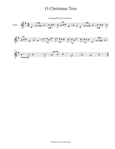 O Christmas Tree - Flute (arr. Kevin Busse)