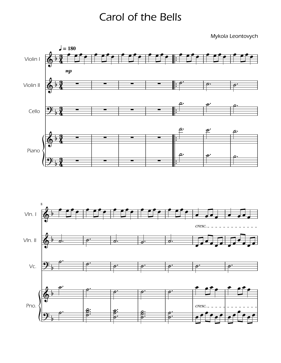 We Wish You a Merry Christmas - String Trio (arr. Ygor Nunes)
