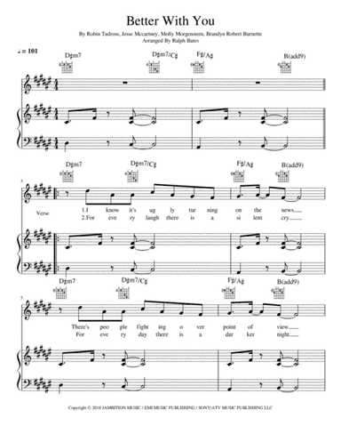 Better With You (arr. Ralph Bates)