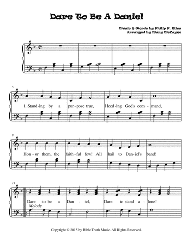 Dare To Be A Daniel (arr. Mary McCayne)