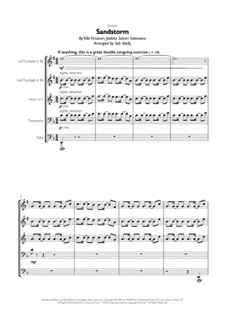 Sandstorm (arr. Seb Skelly)