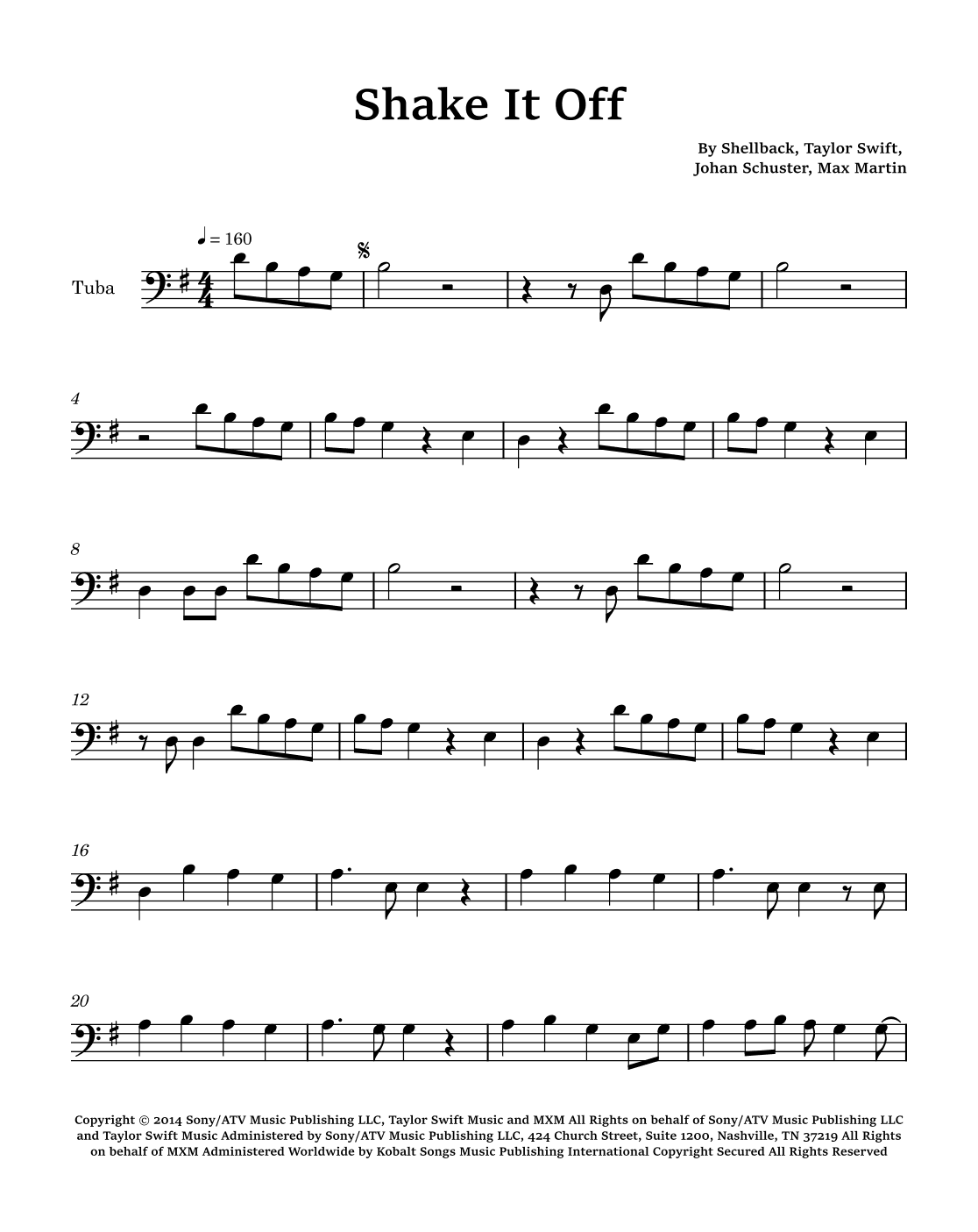Shake It Off (arr. Glauco Fernandes)