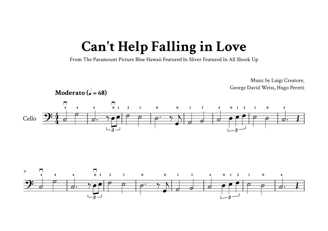 Can't Help Falling In Love (arr. Yuri Noronha)