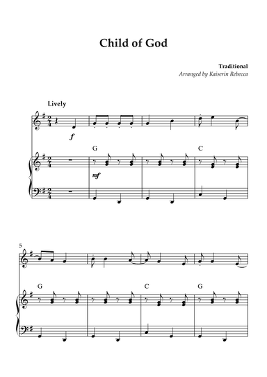 Child of God (arr. Kaiserin Rebecca)