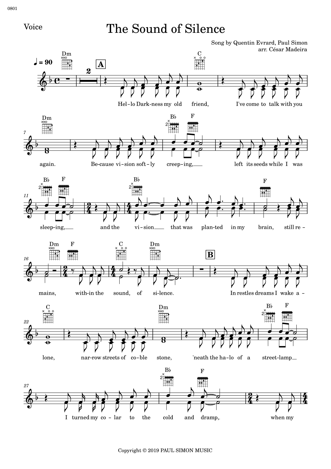 The Sound Of Silence (arr. César Madeira)