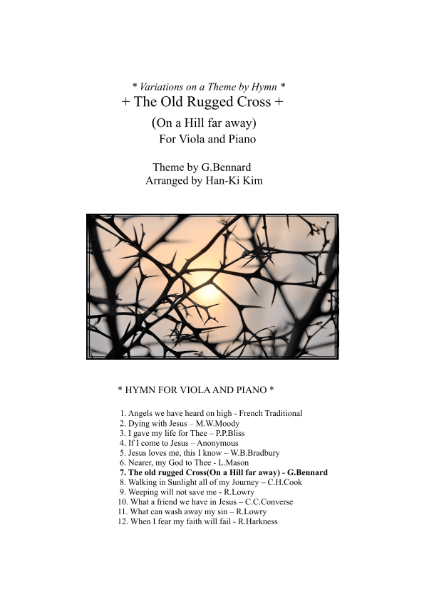 The old rugged Cross(On a hill far away) - For Viola and Piano (arr. Han-Ki Kim)